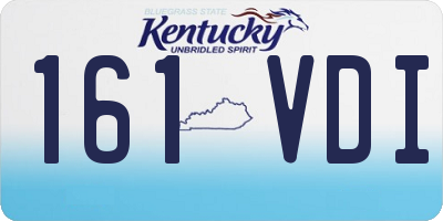 KY license plate 161VDI