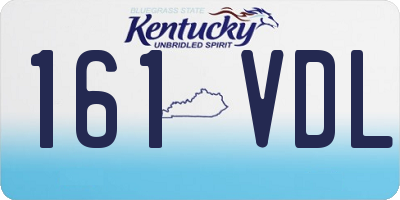 KY license plate 161VDL