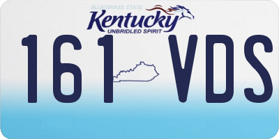 KY license plate 161VDS