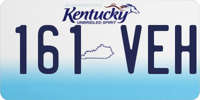 KY license plate 161VEH