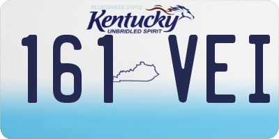 KY license plate 161VEI