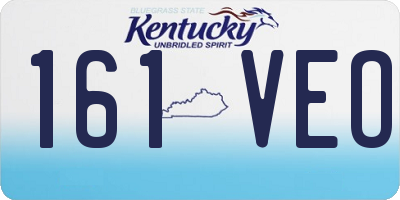 KY license plate 161VEO