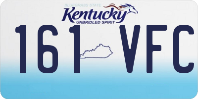 KY license plate 161VFC