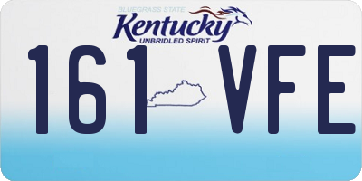 KY license plate 161VFE