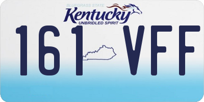 KY license plate 161VFF