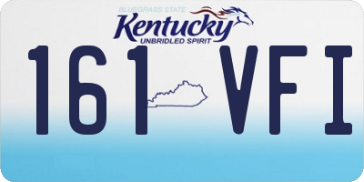 KY license plate 161VFI
