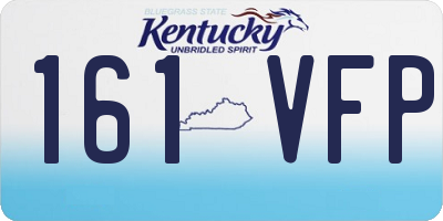 KY license plate 161VFP