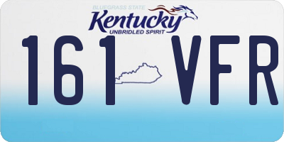 KY license plate 161VFR