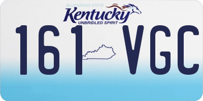KY license plate 161VGC