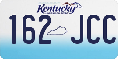 KY license plate 162JCC