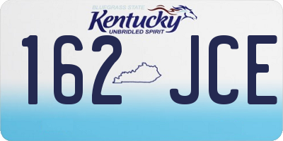 KY license plate 162JCE