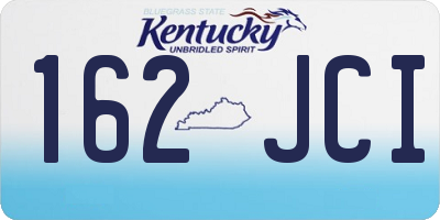 KY license plate 162JCI