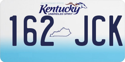 KY license plate 162JCK