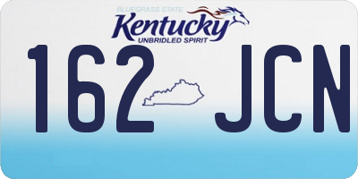 KY license plate 162JCN