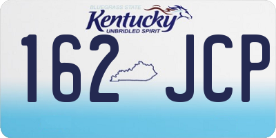 KY license plate 162JCP