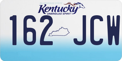 KY license plate 162JCW