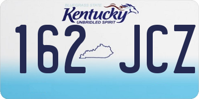 KY license plate 162JCZ