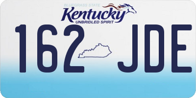 KY license plate 162JDE
