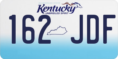 KY license plate 162JDF