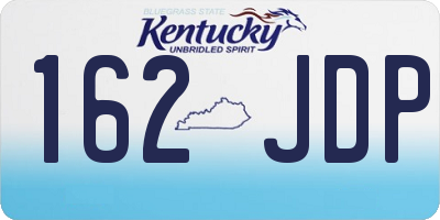 KY license plate 162JDP