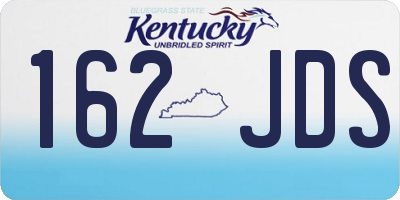 KY license plate 162JDS