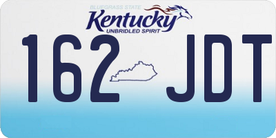 KY license plate 162JDT