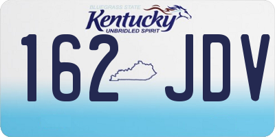 KY license plate 162JDV