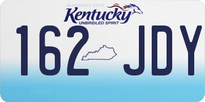 KY license plate 162JDY