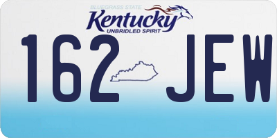 KY license plate 162JEW