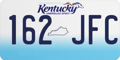 KY license plate 162JFC