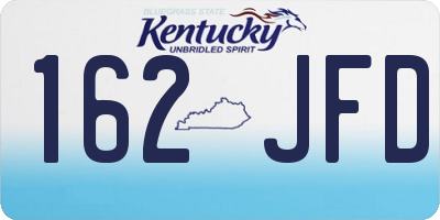 KY license plate 162JFD