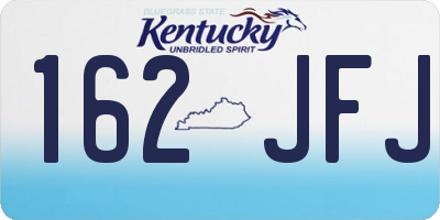 KY license plate 162JFJ