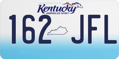 KY license plate 162JFL