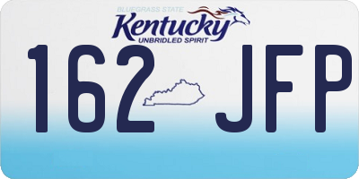 KY license plate 162JFP