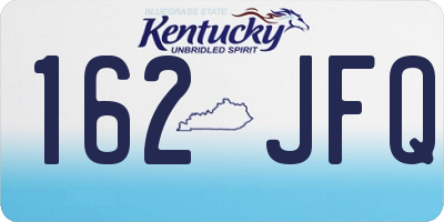 KY license plate 162JFQ