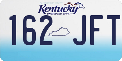 KY license plate 162JFT