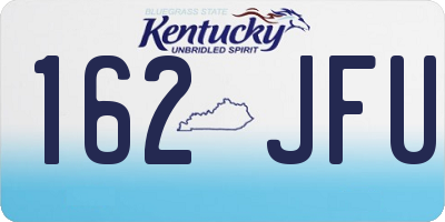 KY license plate 162JFU