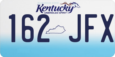 KY license plate 162JFX