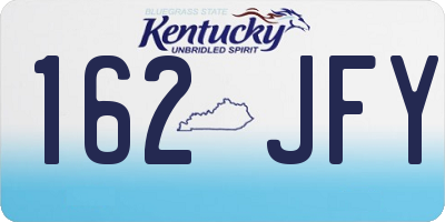 KY license plate 162JFY