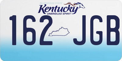 KY license plate 162JGB