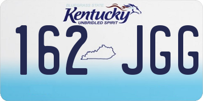 KY license plate 162JGG