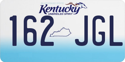 KY license plate 162JGL
