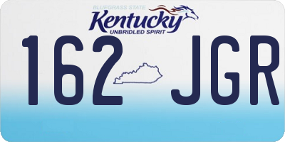 KY license plate 162JGR