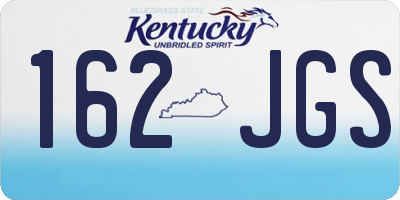 KY license plate 162JGS