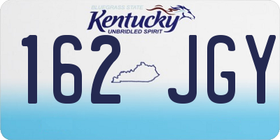 KY license plate 162JGY