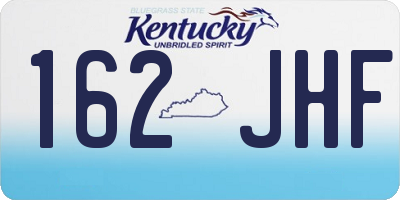 KY license plate 162JHF