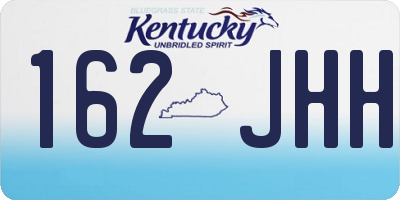 KY license plate 162JHH