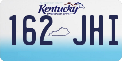 KY license plate 162JHI