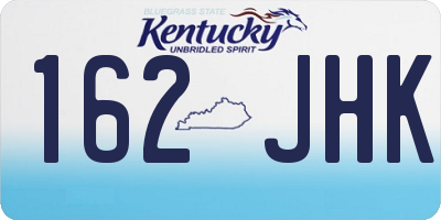 KY license plate 162JHK
