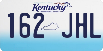 KY license plate 162JHL